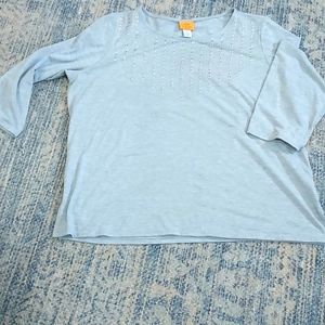 Ruby Rd.,1x,excellent condition. Dove grey with silver grommets